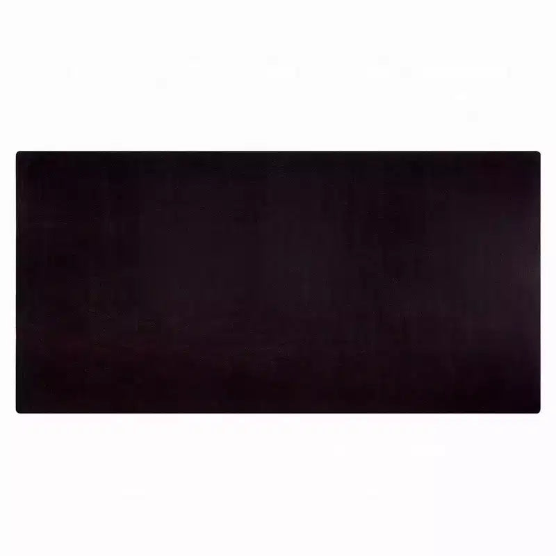 Table à manger, Plateau rectangulaire 180 cm, Pieds tréteaux, Noir moderne