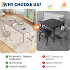 Ensemble de quatre chaises pliantes pour enfants, idéal pour les restaurants, les crèches et les salles de classe. (Chaises uniquement)