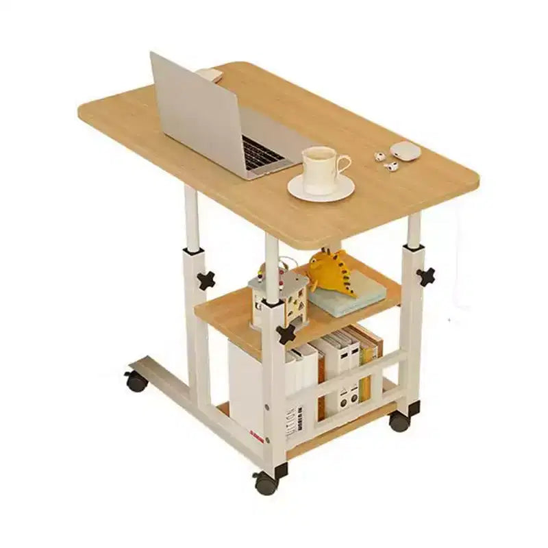 Table d'appoint réglable en hauteur COZONY, bureau mobile pour ordinateur portable avec roulettes, tiroir de rangement pour canapé, salon, chambre à coucher