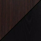 Bureau d'ordinateur HomeStock de 71 cm de haut en bois composite noir avec tiroir universel