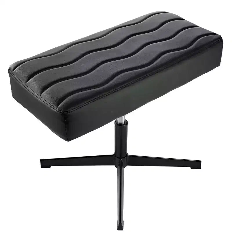 VECELO Foot Rest Under Desk Ottoman, PU Height Adjustable Footrest with Comfort Padding
