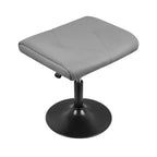 VECELO Repose-pieds Ottoman sous le bureau, en PU, réglable en hauteur, avec rembourrage confortable