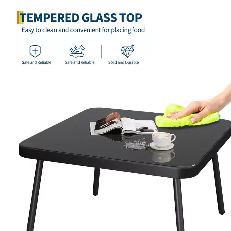 Ensemble de mobilier d'extérieur en osier en forme de L, ensemble de canapé sectionnel de patio 4 pièces avec rotin fait main, ensemble de canapés de conversation avec table basse, pouf pour le jardin