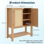 Meuble à chaussures en rotin pour entrée, armoire de rangement autoportante en bois à 5 niveaux de style rustique avec étagères réglables pour couloir et salon