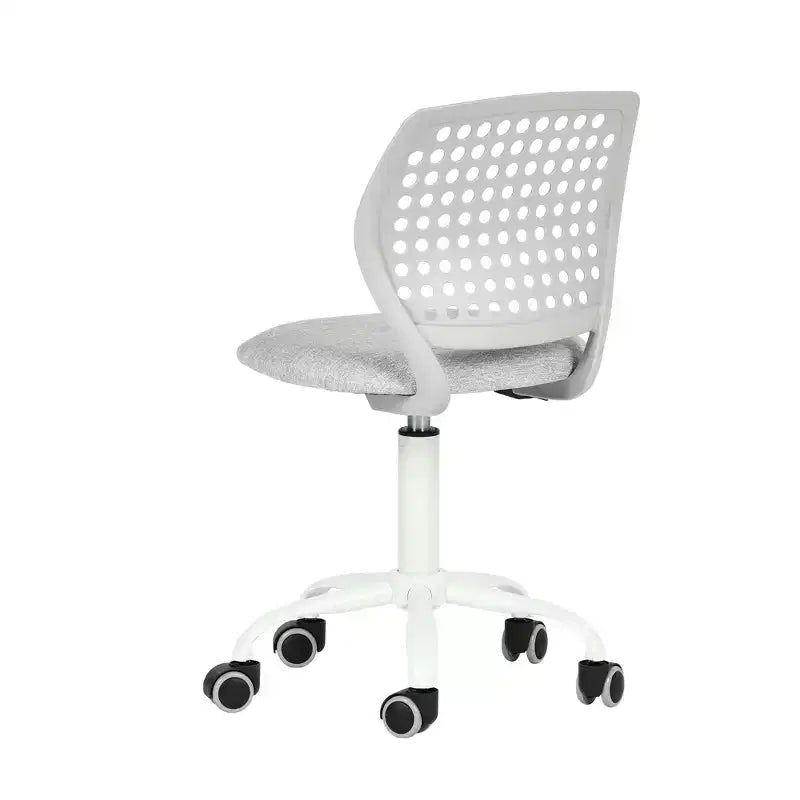 Chaise de bureau pivotante pour enfants Homy Casa avec siège rembourré et roulettes