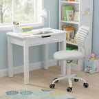 Chaise de bureau pivotante pour enfants Homy Casa avec siège rembourré et roulettes