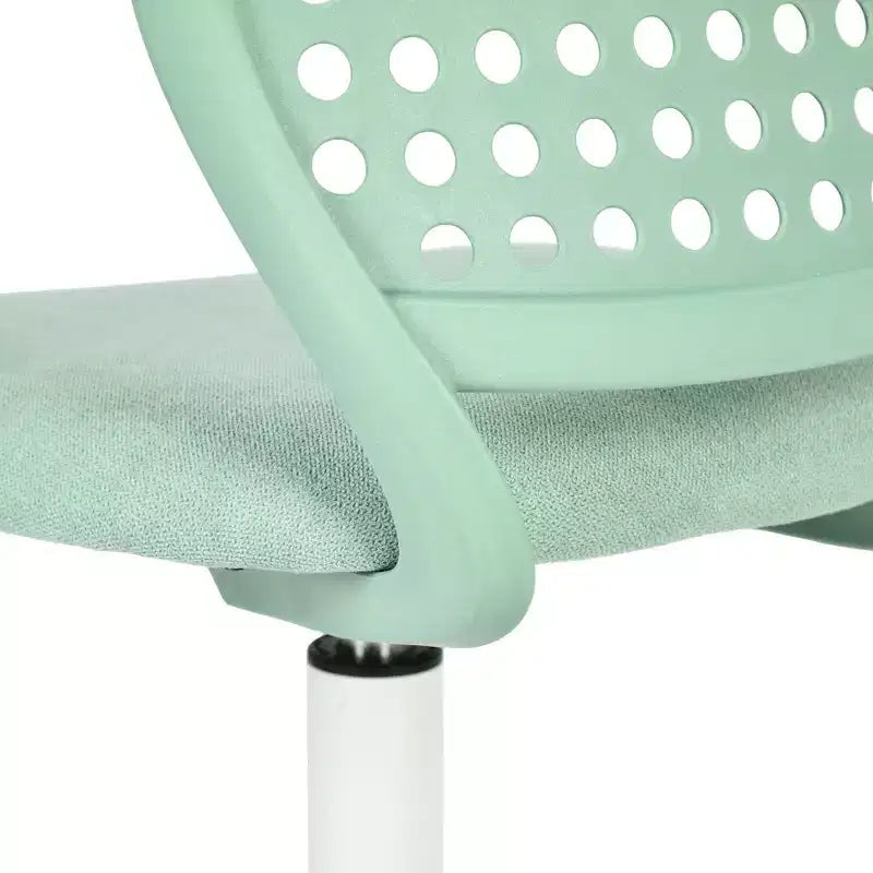 Chaise de bureau pivotante pour enfants Homy Casa avec siège rembourré et roulettes