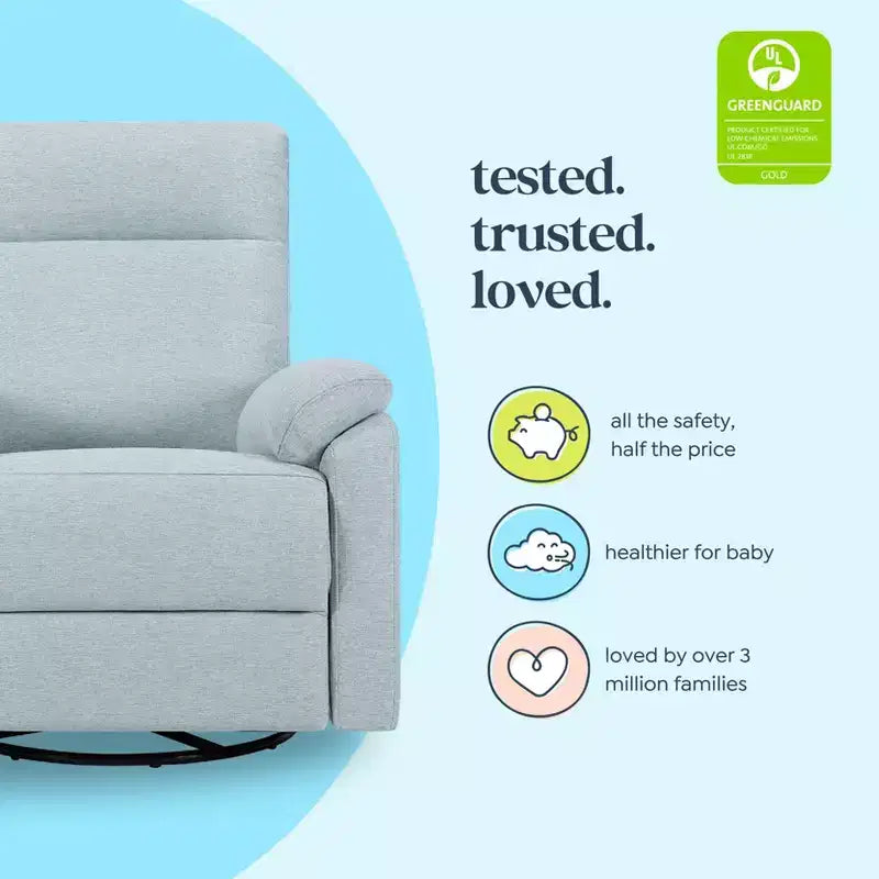 Fauteuil inclinable et pivotant Suzy avec port de chargement USB