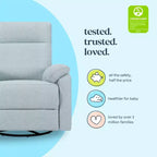 Fauteuil inclinable et pivotant Suzy avec port de chargement USB