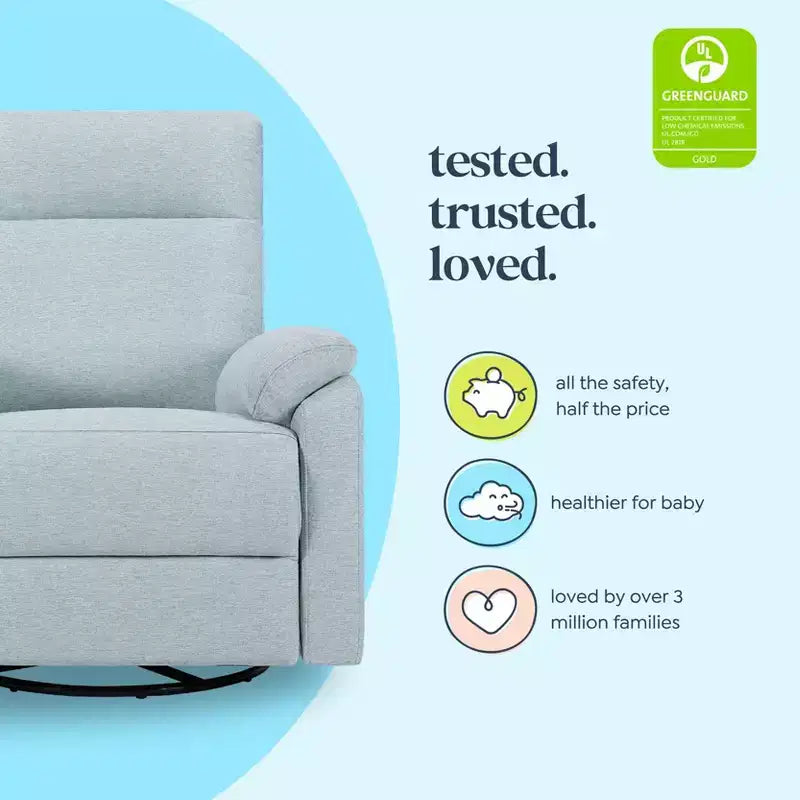 Fauteuil inclinable et pivotant Suzy avec port de chargement USB