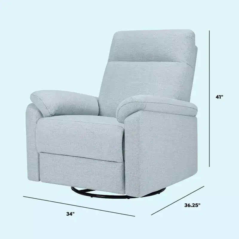 Fauteuil inclinable et pivotant Suzy avec port de chargement USB