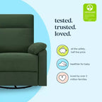 Fauteuil inclinable et pivotant Suzy avec port de chargement USB