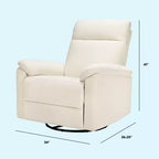 Fauteuil inclinable et pivotant Suzy avec port de chargement USB