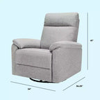 Fauteuil inclinable et pivotant Suzy avec port de chargement USB