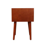 Table de chevet avec 2 tiroirs et façade inclinée pour chambre ou salon