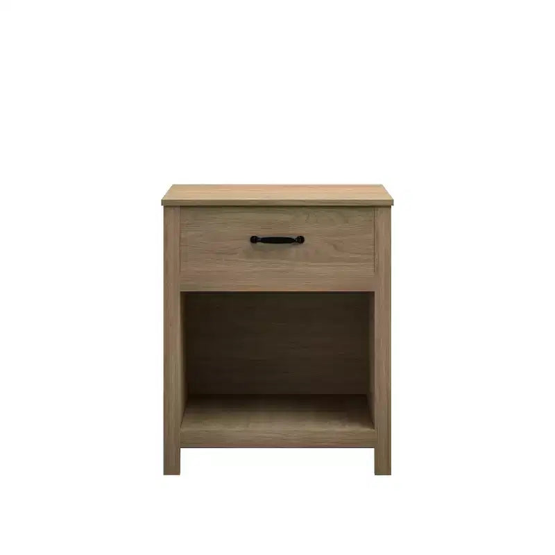 Table de chevet minimaliste avec tiroir et étagère ouverte, table de chevet moderne pour chambre ou salon-Panipeachy