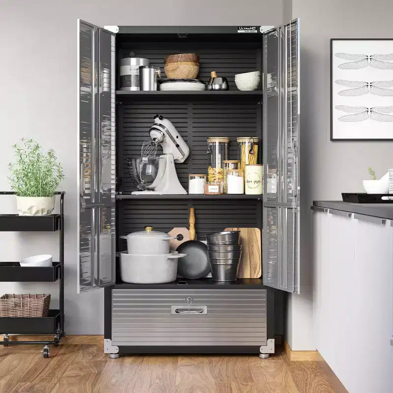 Armoire de rangement Seville Classics UltraHD avec tiroir inférieur, 36 L x 18 P x 72 H