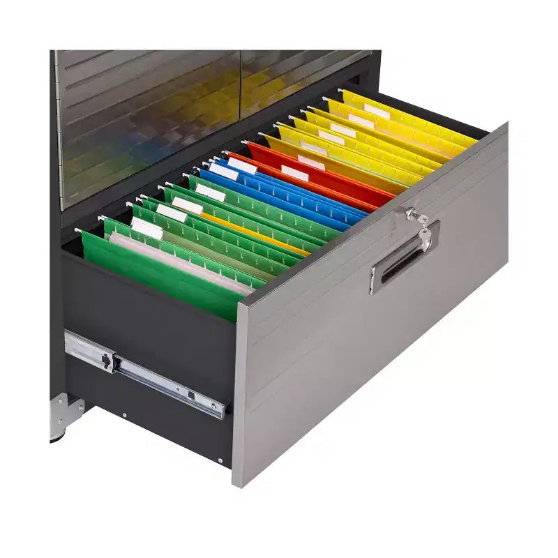 Armoire de rangement Seville Classics UltraHD avec tiroir inférieur, 36 L x 18 P x 72 H