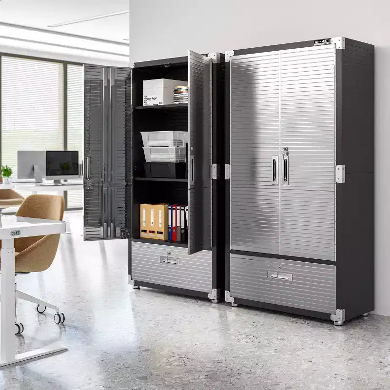 Armoire de rangement Seville Classics UltraHD avec tiroir inférieur, 36 L x 18 P x 72 H