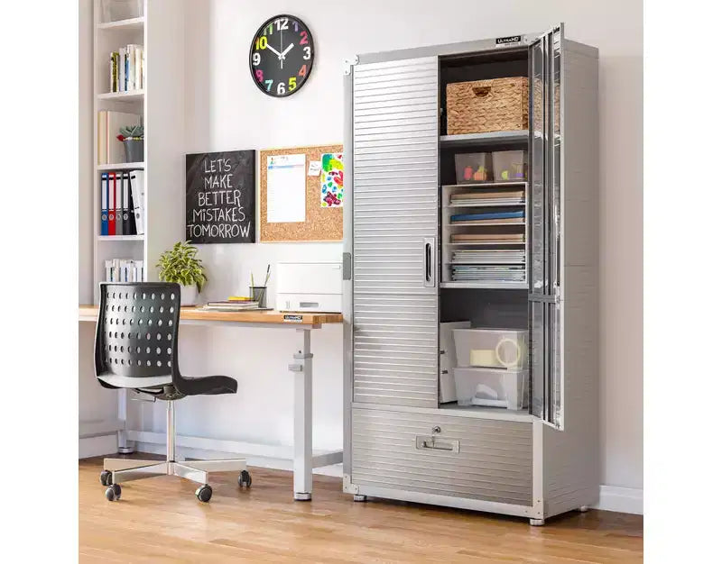 Armoire de rangement Seville Classics UltraHD avec tiroir inférieur, 36 L x 18 P x 72 H