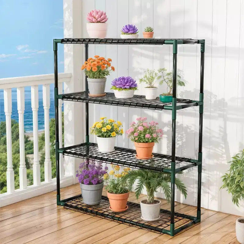 Étagère à plantes d'extérieur robuste à 3 niveaux UPTIOT pour serres | Capacité de 15,9 kg/étagère (30 cm P x 87,6 cm L x 103,6 cm H)