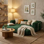 Canapé-lit convertible moderne FurnitureR avec couchage gigogne, canapé rembourré à assise profonde pour salon, chambre d'amis ou appartement