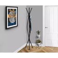 Clihome 72 Metal Freestanding Coat Rack 3 Hooks Wave Design Entryway Hall Tree